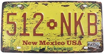 6x12 Inches Vintage Feel Home,Bathroom,Shop and Bar Wall Decor Souvenir Metal Tin Sign Poster Plaque (New Mexico 512 NKB)