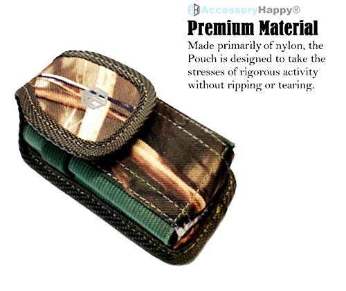 Accessoryhappy 5647371108 Military Grade Cell Phone Case, Camo Rugged Pouch Holster Nylon Metal Flip Phone Belt Case Fits Kyocera Cadence S2720 thumb #4