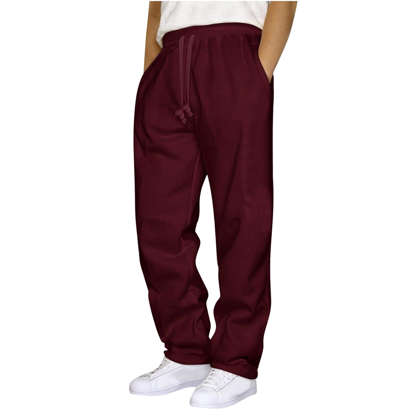 Mens Fashion Cargo Pants Casual Loose Elastic Waist Sweatpants Lightweight Jogger Travel Camping Workout Hiking Pants