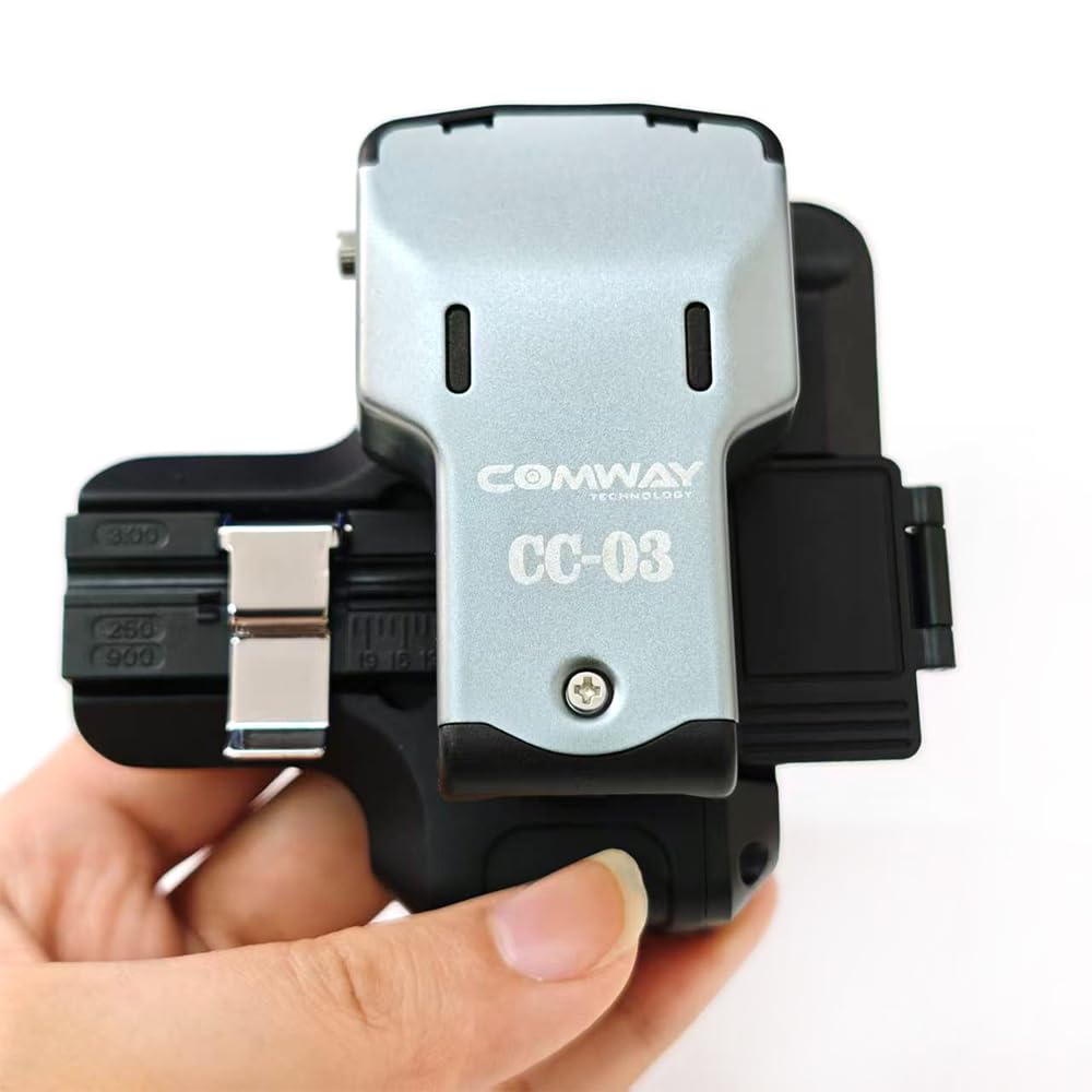 COMWAY CC-03 One-Step Fiber Cleaver High Precision Optical Fiber Cleaver 48000 Blade Life, Optical Fiber Cutter Tool