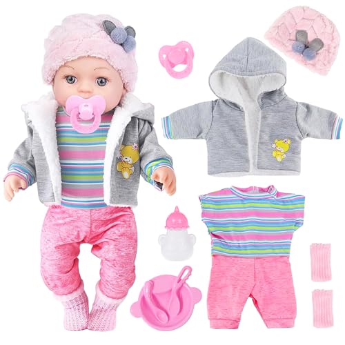 Muñeca Realista Bebé 12 Pulgadas con Ropa y Accesorios miniatura 1