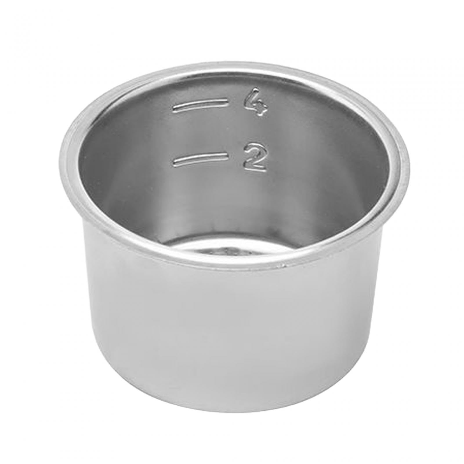 3 Filtros de Café de Acero Inoxidable, Cesta Presurizada Reutilizable, Base Desmontable, Accesorio para Café, Ideal para Baristas, Cafeterías