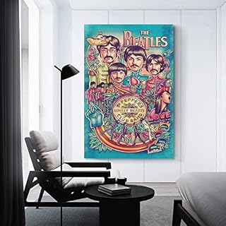 Poster de groupe de rock britannique The Beatles – Décoration murale rétro pour la maison, la chambre à coucher, 60 x 90… - Les Beatles, Paul McCartney, John Lennon, RIngo Starr, George Harrison Poster de groupe de rock britannique The Beatles - Décoration murale rétro pour la maison, la chambre à coucher, 60 x 90… – Image 3
