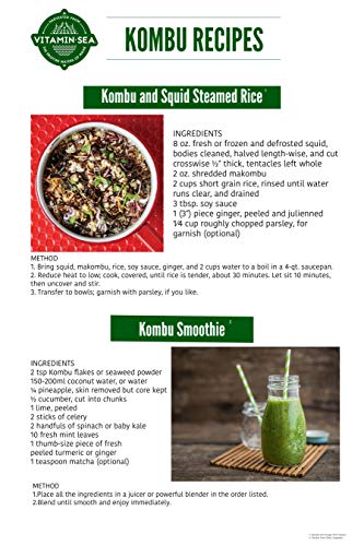 VITAMINSEA Organic Kombu Whole Leaf - Seaweed - 4 oz / 112 G North Atlantic Harvested and Vegan Certified Sea Vegetables (KW4) - Thumbnail 5