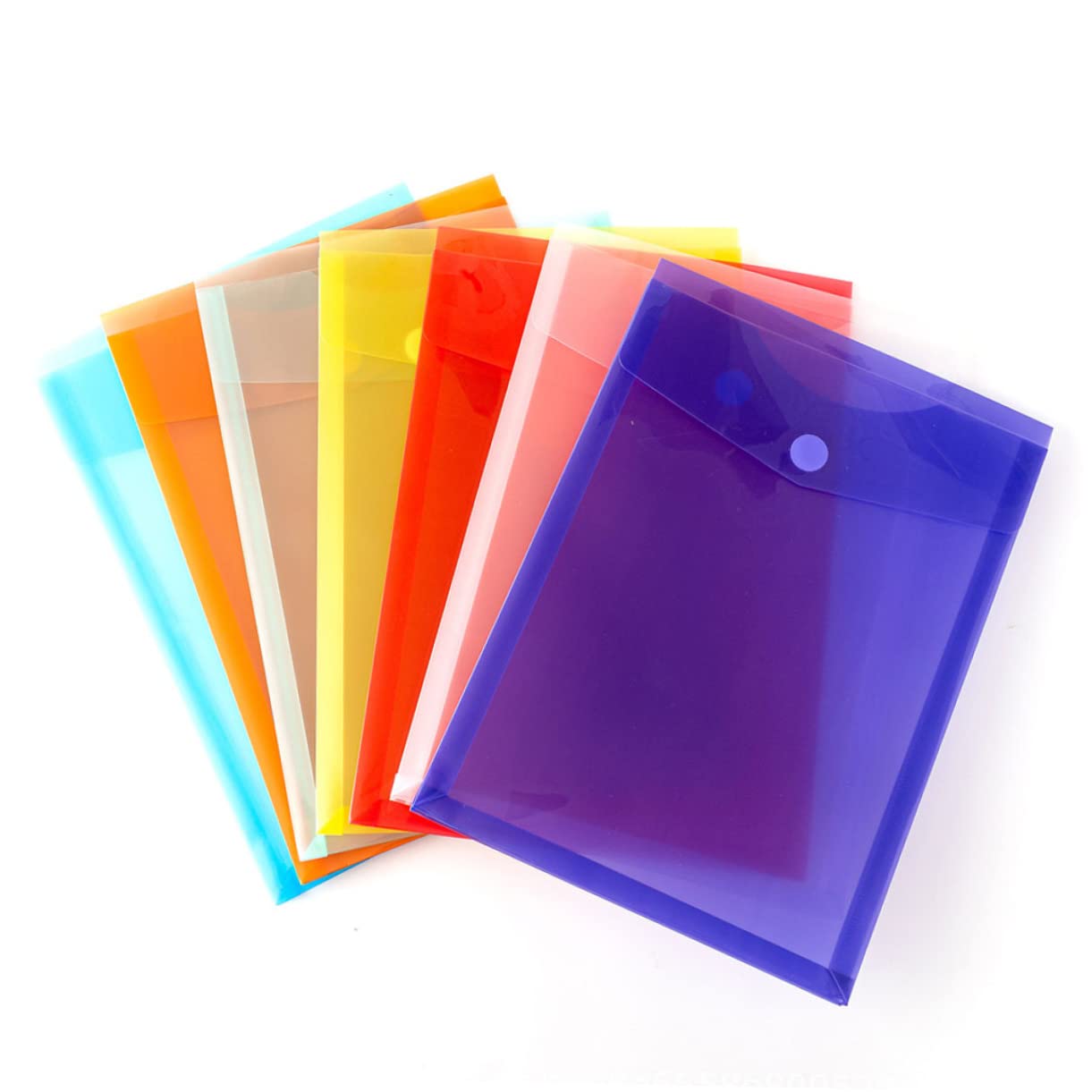 NUOBESTY 3 Set Di Cartelle Portadocumenti Sospese Con Bottone A Pressione in Plastica Formato A4 Per Ricevute Organizer Per Cartelle Portadocumenti Da Ufficio Facili Da Usare 7 Pezzi*3