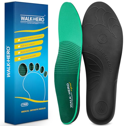 Walkhero Orthotic Insoles For Plantar Fasciitis, High Arch Support Inserts, E...