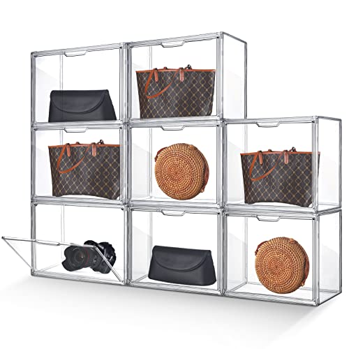 Bucherry CAS-BUCHERRY-34574 8 Pack Purse Storage Organizer For Closet,Clear Acrylic Display Case cover