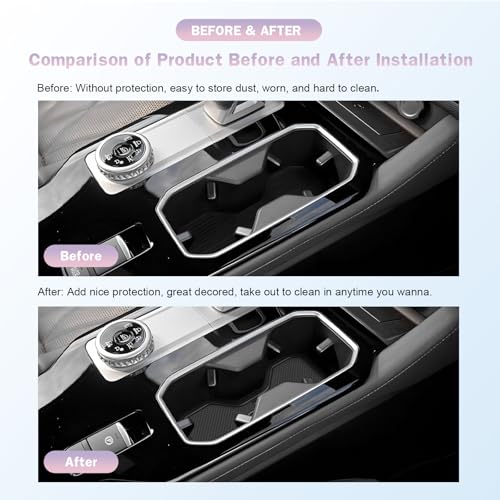Accesorios para Mitsubishi Outlander 2025 - Tapetes para portavasos y consola miniatura 2