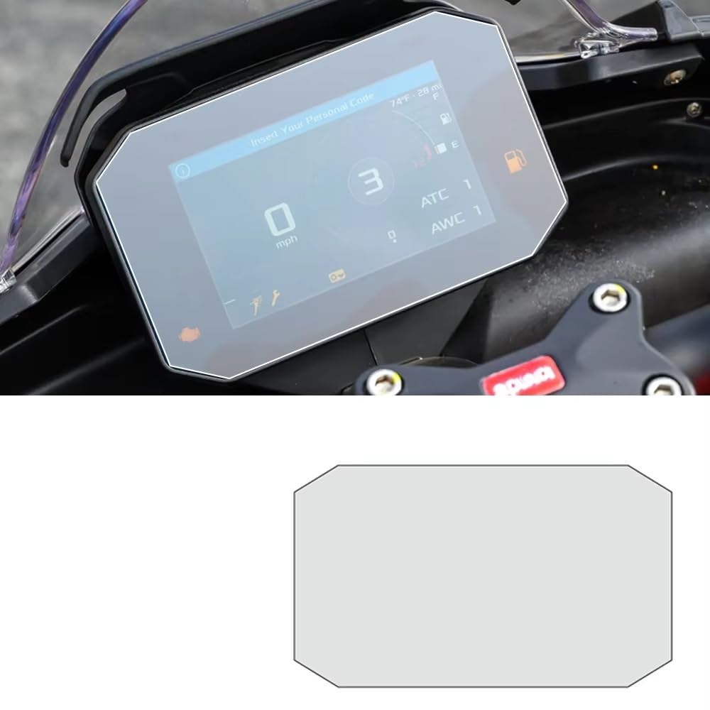 Protector Pantalla Tablero para Aprilia RS 660 para Tuono 2025-2026 Accesorios Motocicleta Pantalla Panel Rasguños Película Instrumento Protección Tablero(4 Sets)