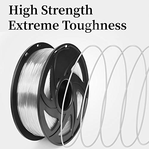 Image of Ender 1.75mm PETG 3D Printer Filament-1KG Spool(2.2lbs), Diameter Accuracy + /- 0.03mm,Smooth Printing Filament, P-PETG-1kg-Clear