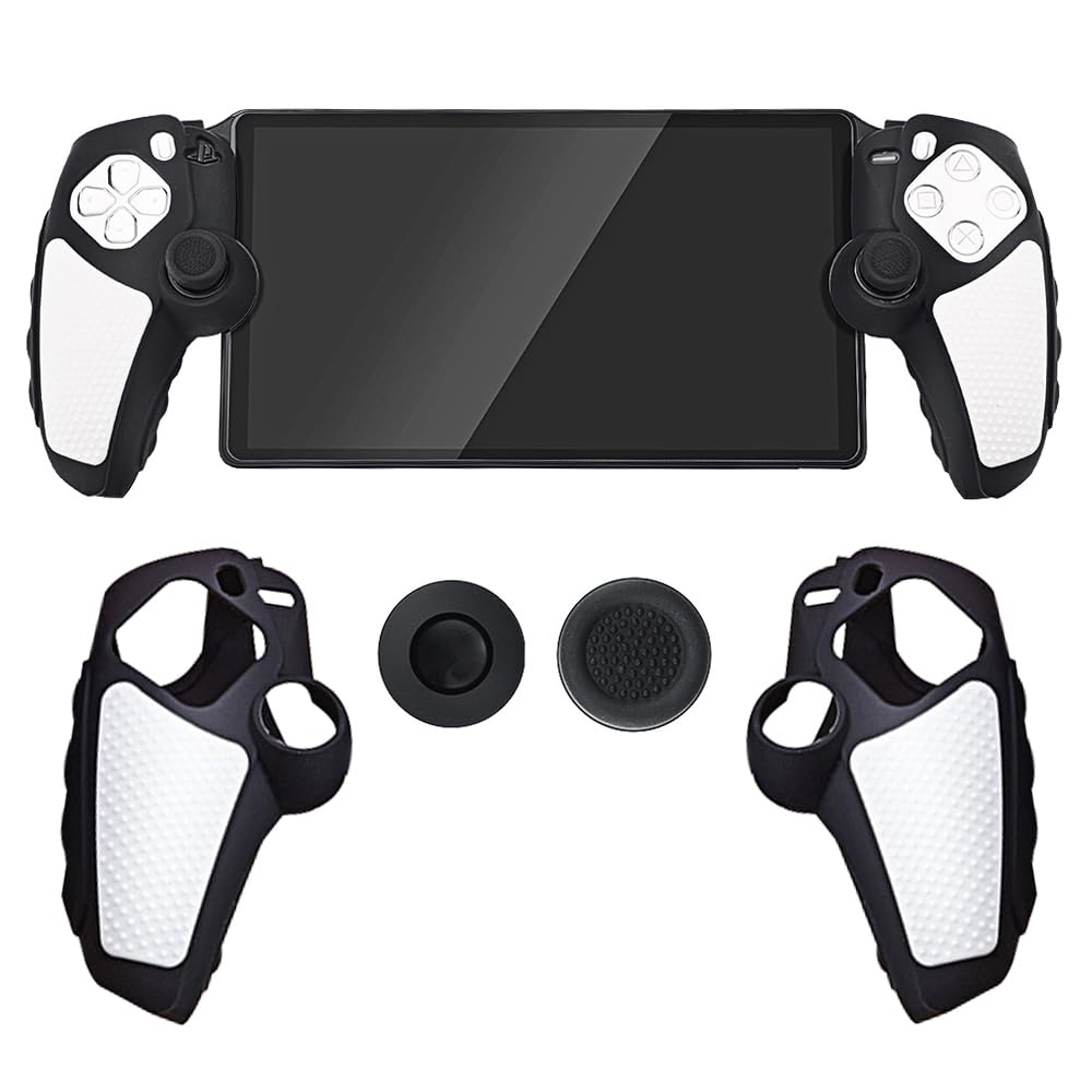 Silicone Grip Cover Case for PlayStation Portal Anti-Slip Controller Protective Sleeve Ergonomic Handle Case with 2 Thumb Grip