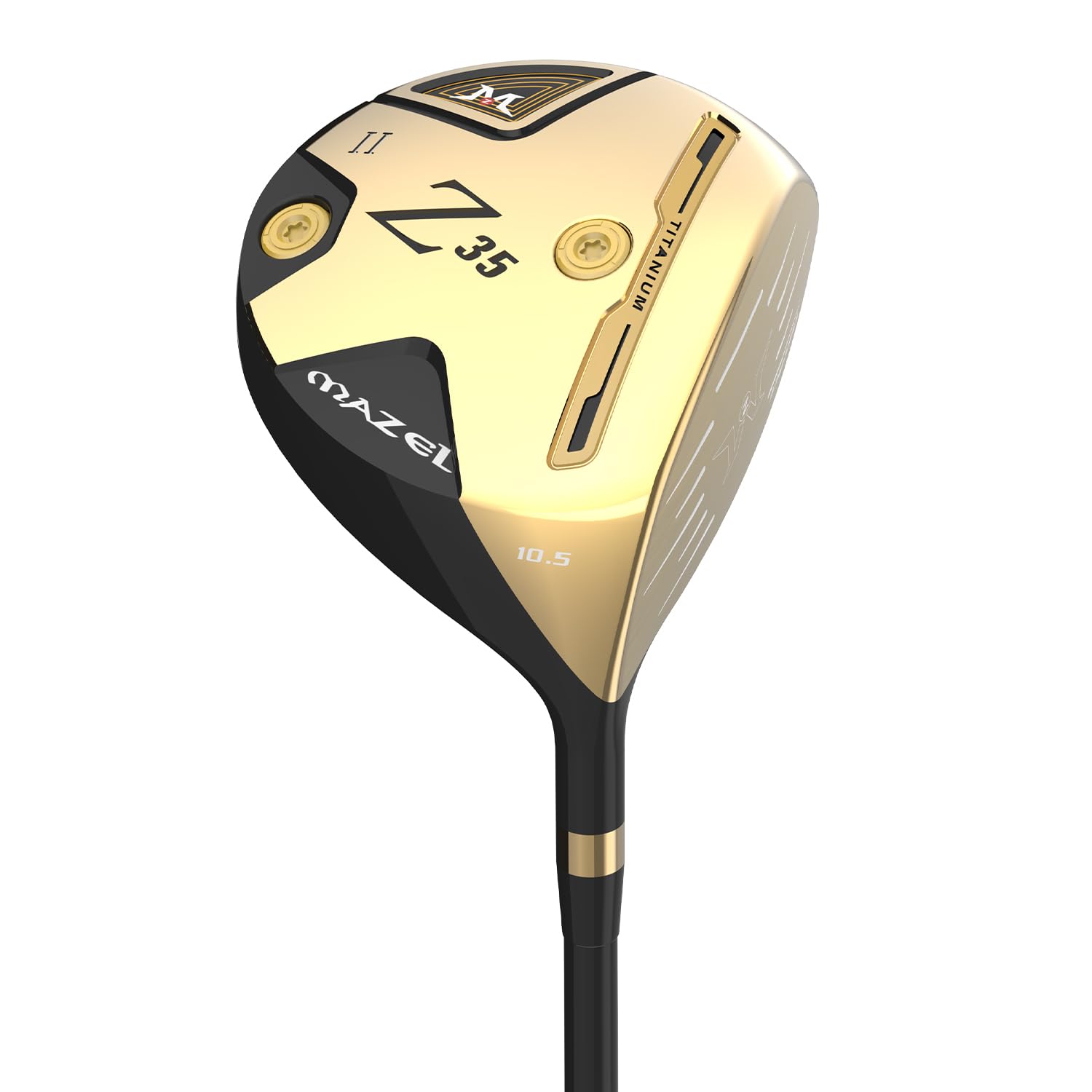 MAZEL Conductor de golf de titanio para hombre, 460 cc, diestros, diseño de cara de copa premium que maximiza la distancia de la pelota