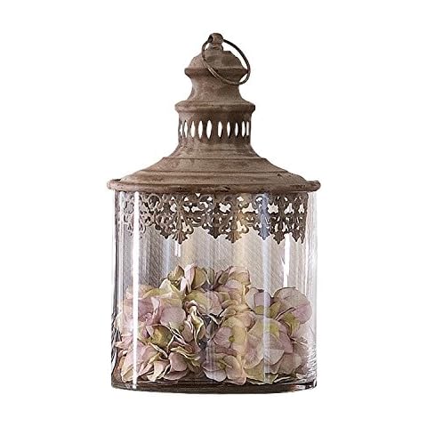 LOBERON® Dose Sevran, Stahl/Glas, H/Ø ca. 37/20,5 cm Cover