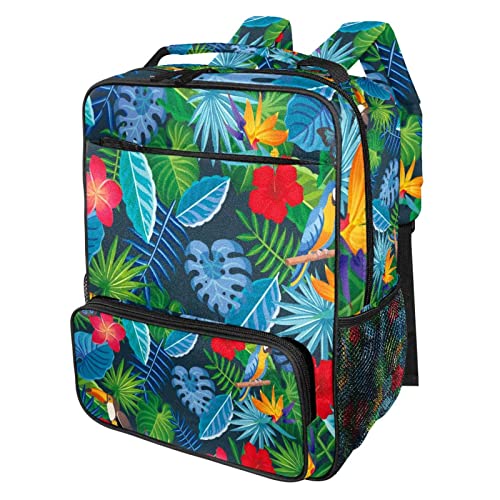 Sac à dos voyage palmiers tropicaux pour vacances et école