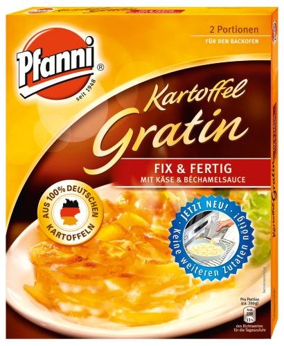 Pfanni Kartoffel-Gratin fix&fertig, 10er Pack (10 x 400 g Packung)