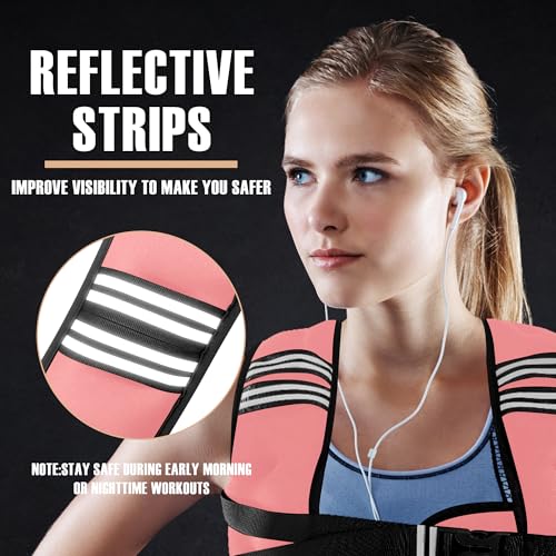 Image of NATURELUX Weighted Vest Men or Women - 5 /10 /15 /20 /25 /30lbs Weights with Reflective Stripe, Weighted Vest for Workout Equipment for Strength Training Running - Walking Weight Loss
