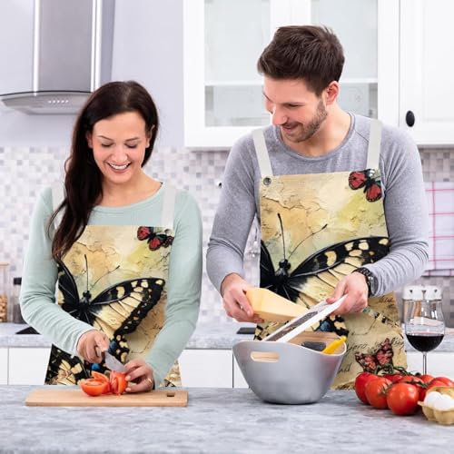 Tablier de cuisine anti-tache lot de 2 avec broches d'ajustement - 6