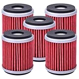 5pcs HF140 Oil Filter for Raptor 250 YFM250 2008-2013, for Yamaha YFZ450 YFZ450R 2004-2017, WR450F