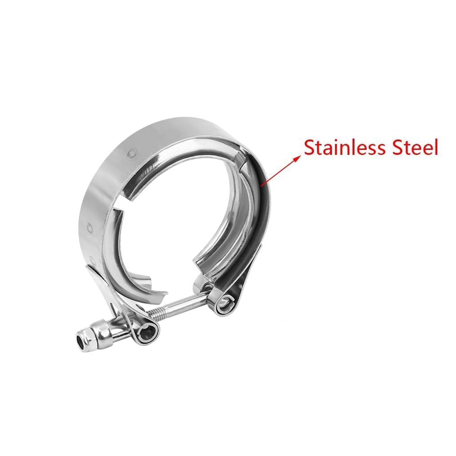 2 Stück Edelstahl Auspuffrohrklemmen T304 – 50 Mm, Robust