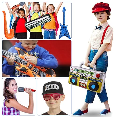 Fournitures de fête pour carnaval avec instruments gonflables de musique