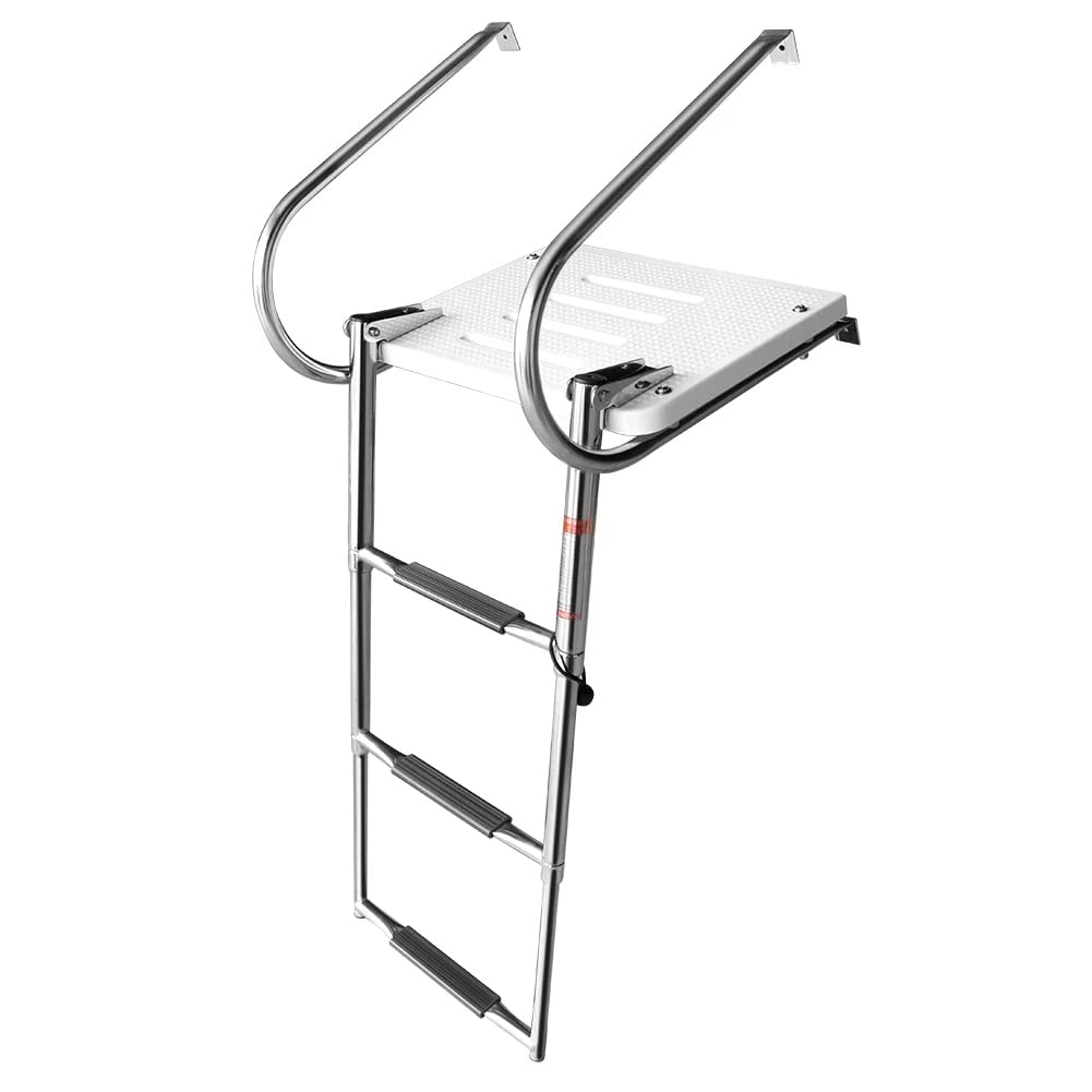 Buy SCYCGWJ Stainless Steel 2/3 Step Swim Platform Ladder Telescoping