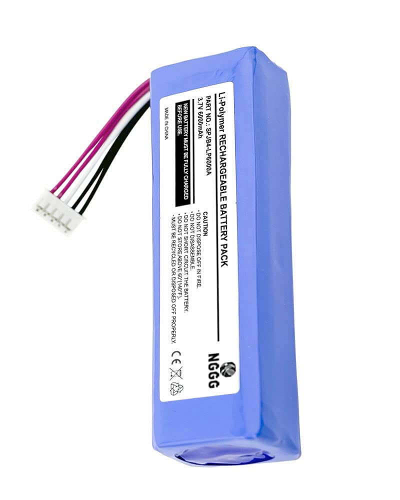 Replacement Battery for JBL P763098 (6000mAh Li-Polymer 3.7V)