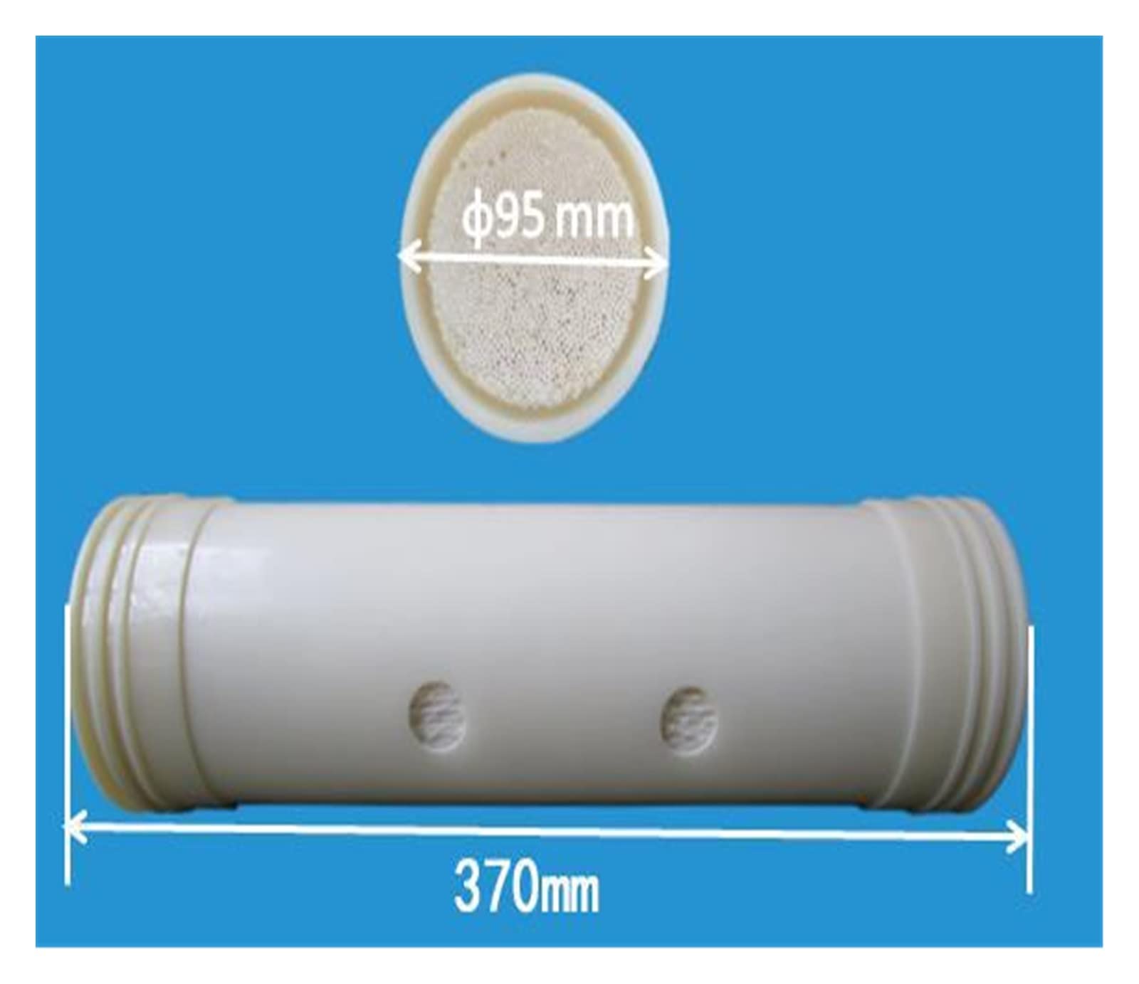 Membrana de ultrafiltración, filtro grifo elemento purificador agua fibra hueca, reemplazo Materiales seguros(95X370)