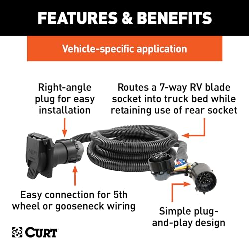 Curt Manufacturing 56070 Wiring T-Connectors Compatible with Chevrolet Dodge Ford GMC Nissan Ram Toyota by CURT - Image 3