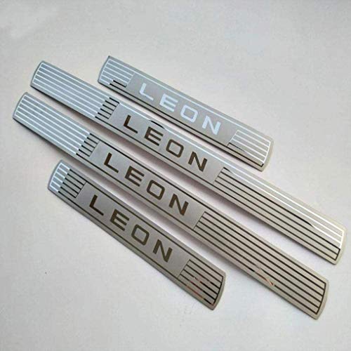 QYHL 4Pcs de Placa Desgaste Acero Inoxidable alféizar la Puerta Accesorios para...