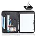 Produktbild Schreibmappe A4 Organizer Dokumente Portfolio Mappe A4 Persönliche Organizer Travel Padfolio Reißverschluss mit Schreibblock, Taschen und Kartenhalter für Resume Dokument und Notebook