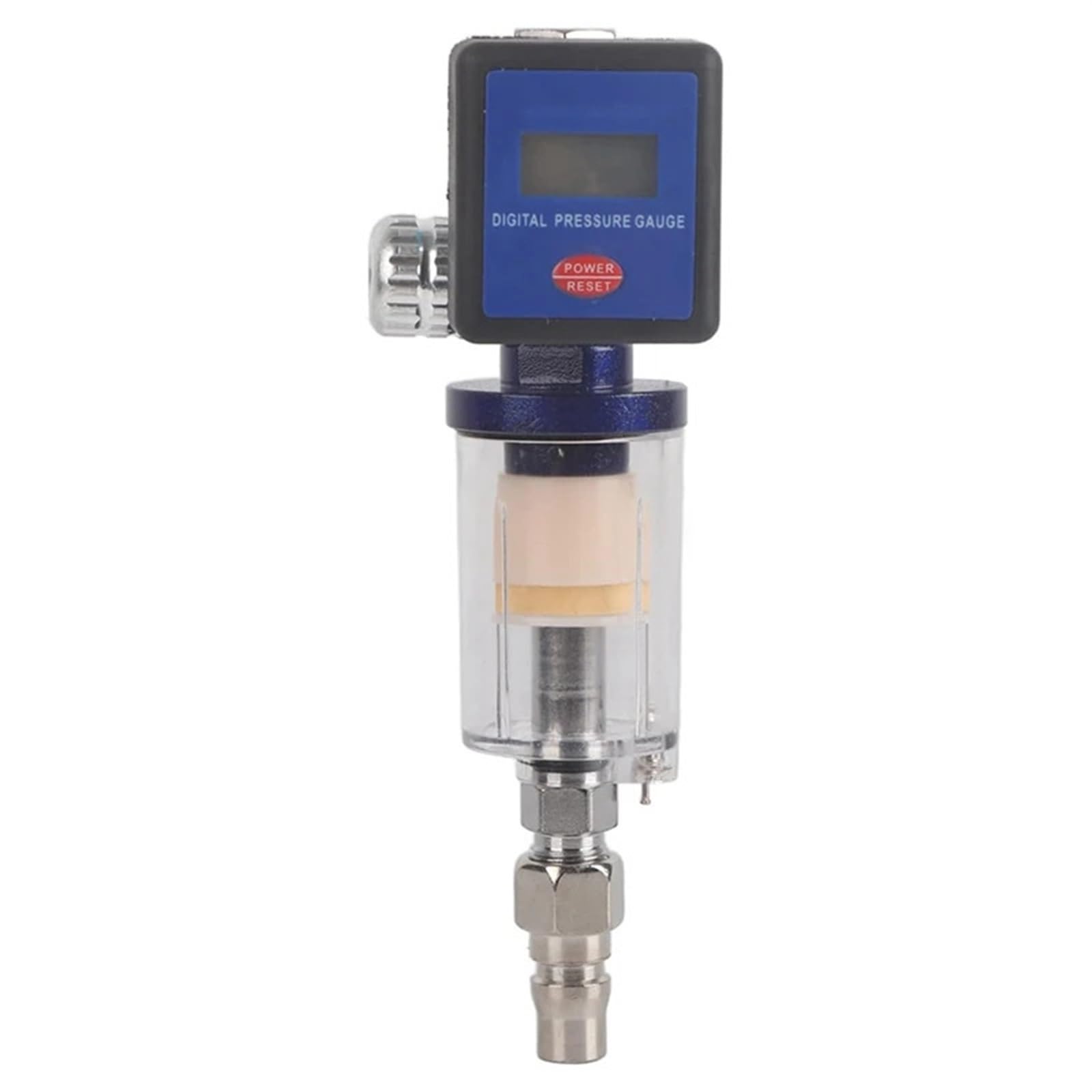 Digital Air Compressor Regulator, 1/4In Thread Compressed Filter Pressure Display Meter Oil Water Separator