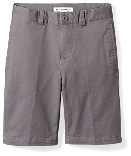 Amazon Essentials Big Boy's Woven Shorts, Gray,8