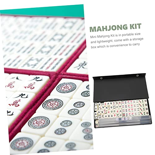 Mini juego de Mahjong de viaje Toddmomy miniatura 3