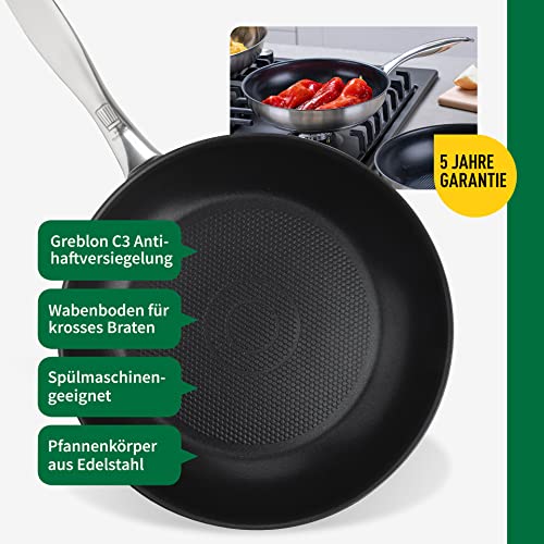 Poêle à frire Chefkoch München 24 cm anti-rayures pour induction
