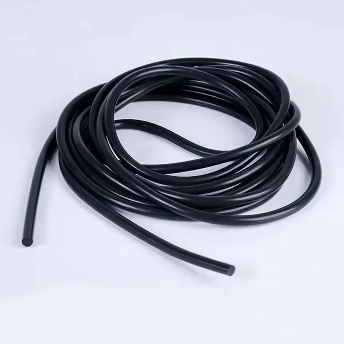 Średnica 1 ~ 25 mm Czarny Okrągły Solidny Silikonowy Pasek Smycz Uszczelka Silikonowa Uszczelka O-ring, Wysoka Temperatury I Wodoodporny (Średnica 25mm x 1