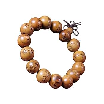 【香ページ】手彫り彫刻水晶＊六言真言天珠とピンクオパールとのブレスレット❣️ 香ページ】手彫り彫刻水晶＊六言真言天珠とピンクオパールとの