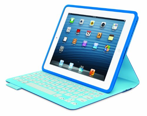 Logitech FabricSkin Clavier Folio AZERTY pour iPad 2/3/4 Electric Blue