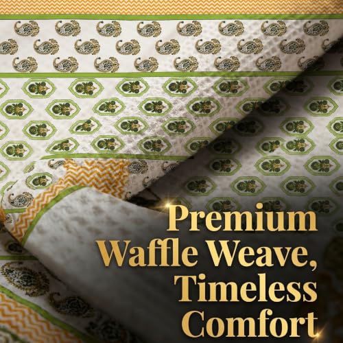 Image of Mafatlal Madhuban Soft & Absorbent Cotton Bath Towel (147x76 cm) | 250 GSM | Lightweight, Quick Dry, Floral Design