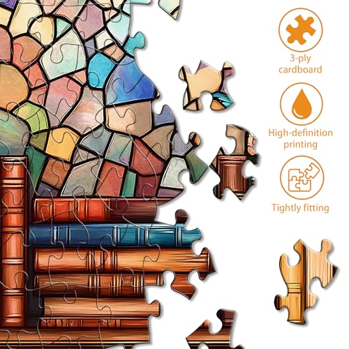 VAIIEYO Book Jigsaw Puzzles for Adults 1000, Flower Jigsaw Puzzles, Puzzles for Adults Fun & Challenging Colorful Puzzles - Image 3
