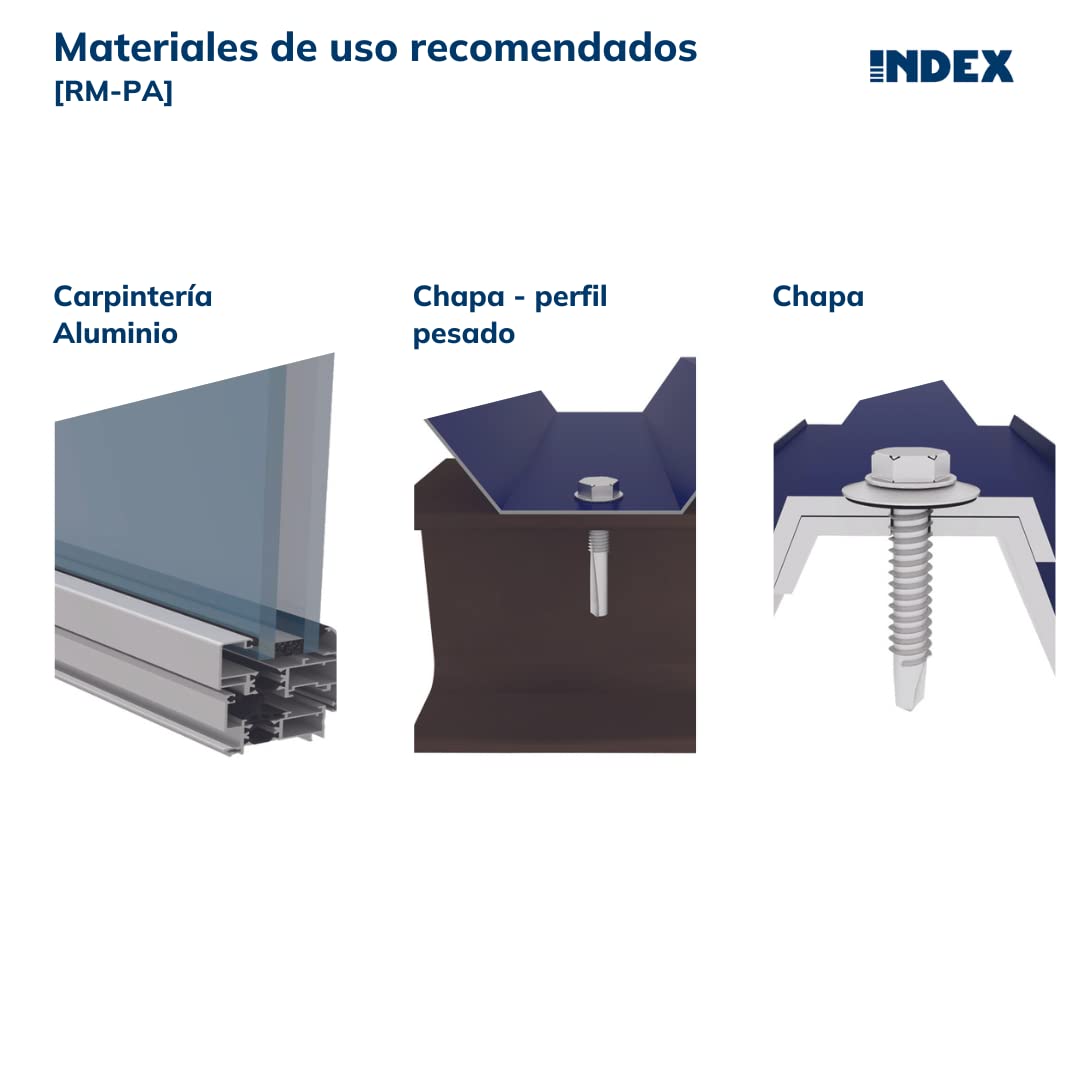 INDEX RMPA01 - Remachadora manual palanca (1 uds.) (Envase de 1 Ud.)