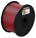 Produktbild MANAX® 100m Zwillingslitze 2x 0,75mm² rot/schwarz Kabel 2-adrig (100m 0,75mm² - 1 Spule, rot/schwarz)