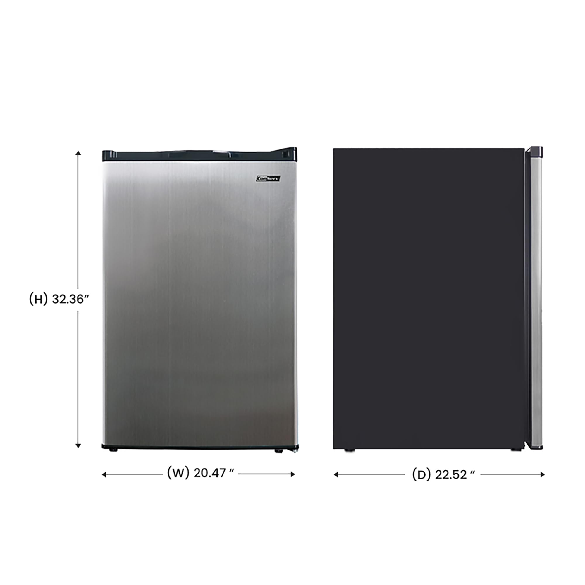 Equator Advanced Appliances Conserv 3 Cu. Ft. Midi Upright Freezer, Stainless on Fridge.com - View 4