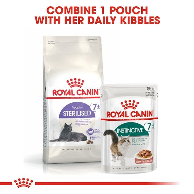 Royal Canin Regular STERILISED 7+ | 400 g | Alleinfuttermittel für sterilisierte Katzen | Kann zur Unterstützung der Nieren- und Harnfunktion beitragen | Vitalitätskomplex