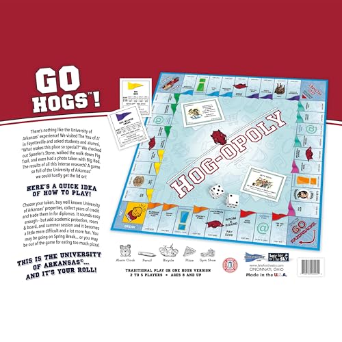 Late for The Sky University of Arkansas Hogopoly miniatura 5