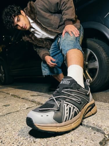 Image of Bacca Bucci x Discovery Vulcan Men's Outdoor Lifestyle Sneakers | Breathable Mesh Upper | Speed Lacing System | Cushioned EVA Midsole