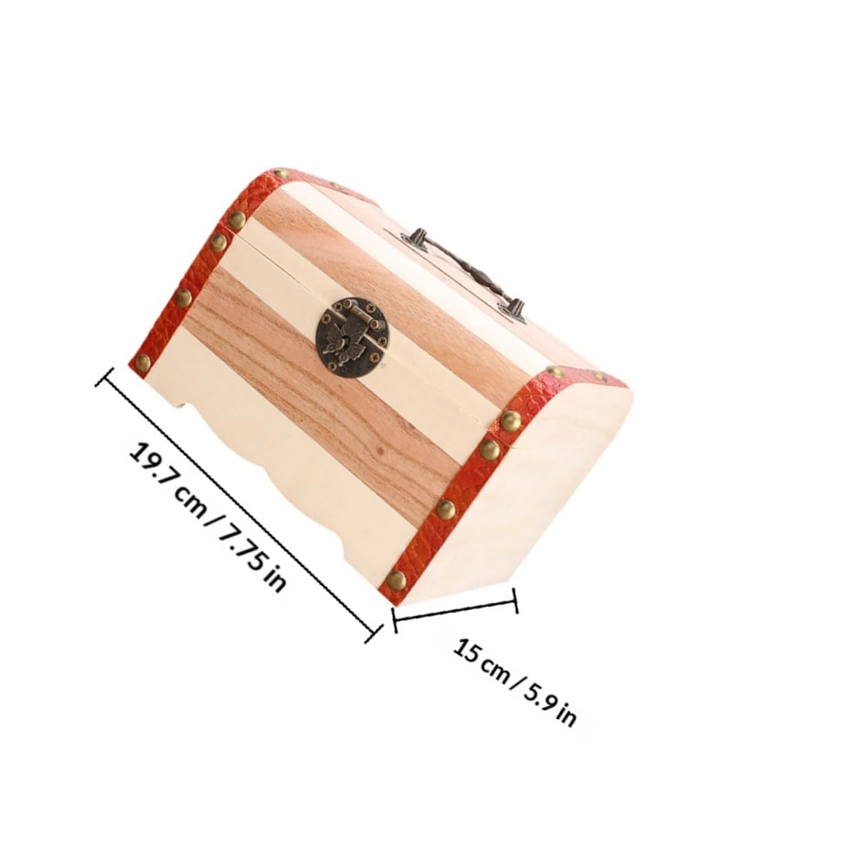 Homoyoyo Tirelire Bois Marron Cadenas pour Garçon et Filles, Coffre Trésor Sécurisé, Favorise L'épargne Quotidienne Rangement des Pièces
