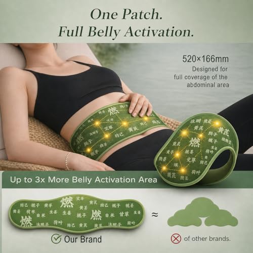 Image of Japanese Herbal Balance Patch | Belly Balance Full Pad | Mugwort Natural Navel Patche,s | Plant Based Ingredients | Natural Botanical Belly Button Patches | Herbal Button Pads for Daily Comfort & Easy Use | 5 Patches