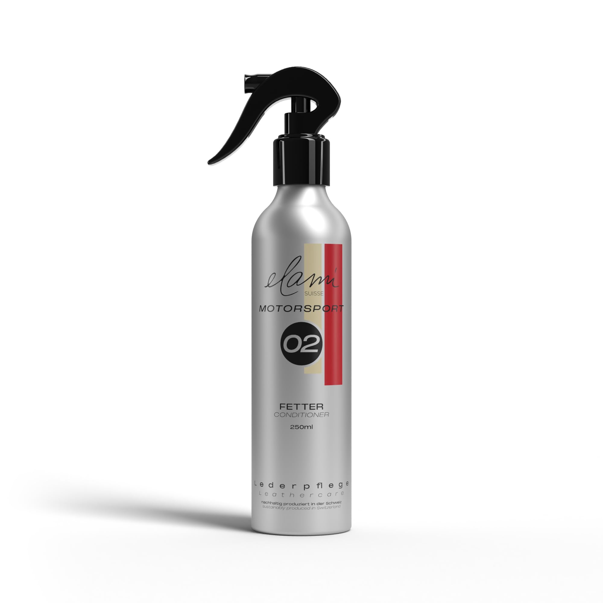 Motorsport Lederpflegeset Auto – Lederreiniger & Lederfett Set (2X 250 ml) für Autoleder, Autositze, Motorrad & Boot, Leder reinigen pflegen & schützen, inkl. Schwamm & Tücher, aus der Schweiz