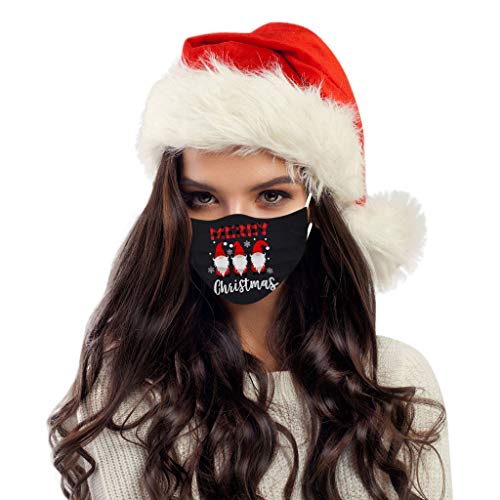 Preisvergleich Produktbild SOMESUN 50 Stück Einweg Mundschutz für Erwachsene Multifunktion Weihnachtsmaske Bandana Weihnachten Muster Druck Bandana Einweg 3-lagig Atmungsaktiv Halstuch Schals