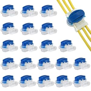 GWHOLE 20Pcs Waterproof Wire Connectors Cable Connector Electrical Wire Connectors for Robotic Lawn Mowers, Irrigation Applications
